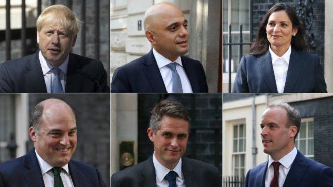 Boris Johnson staffed a new cabinet