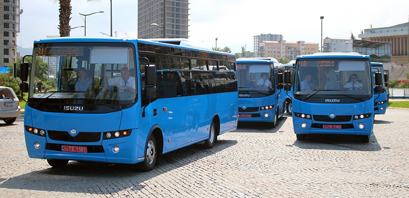 100 новых автобусов получат Кутаиси, Гори, Телави, Зугдиди, Рустави и Поти