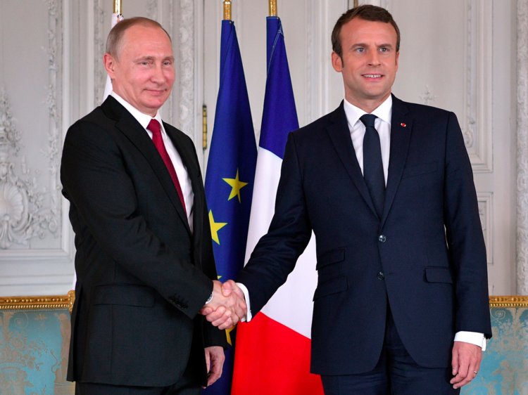 Владимир Путин встретится с Эмманюэлем Макроном во Франции 19 августа