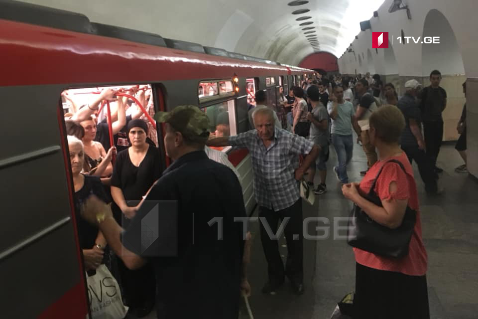 На участке Дидубе-Ахметели Тбилисского метрополитена приостановлено движение