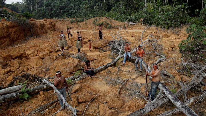 Проживающие в сердце тропического леса Амазонии представители племени мура заявляют, что не покинут свою землю (фото)
