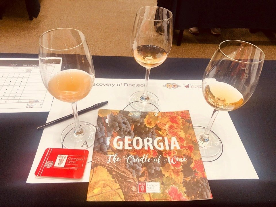 Грузинские янтарные вина представили в Южной Корее