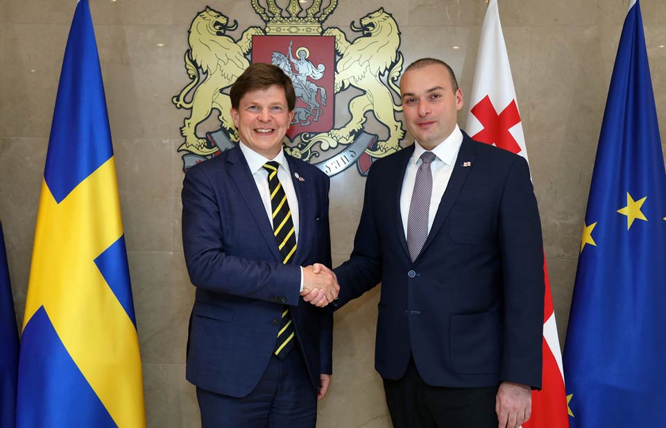 Мамука Бахтадзе встретился с председателем парламента Швеции