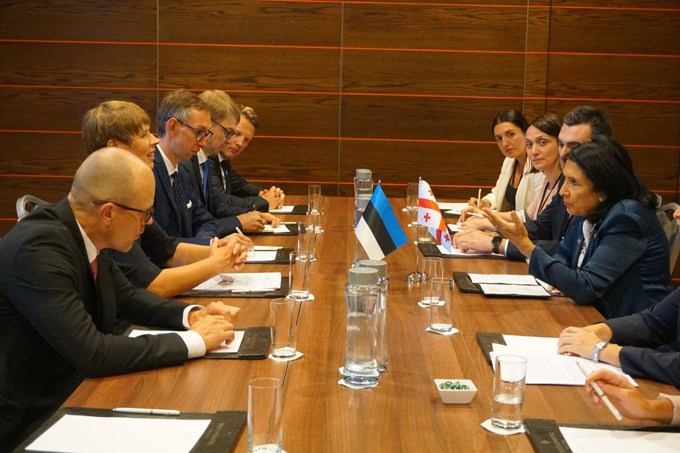 Salome Zurabishvili met President of Estonia