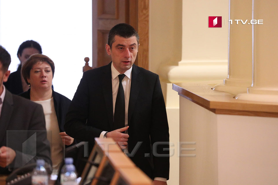Парламент выразил вотум доверия Георгию Гахария и новому составу правительства