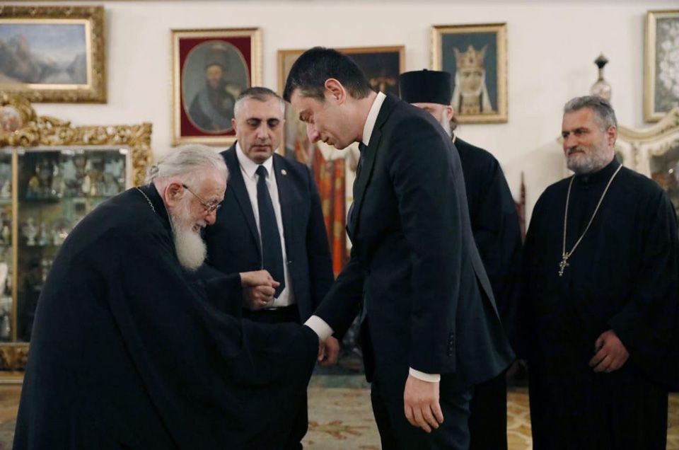 Ilia II hosted Giorgi Gakharia at Patriarchate [Photo]
