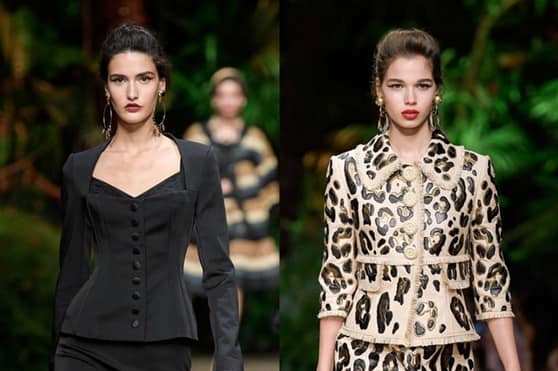 Two Georgian models took part in Dolce & Gabbana show