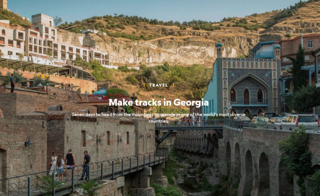 "National Geographic" опубликовало статью о путешествиии в Грузию