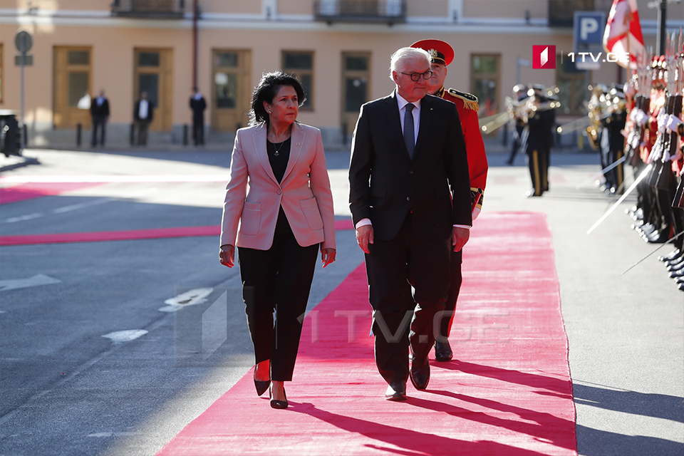 German President begins official visit to Georgia with meeting Salome Zurabishvili