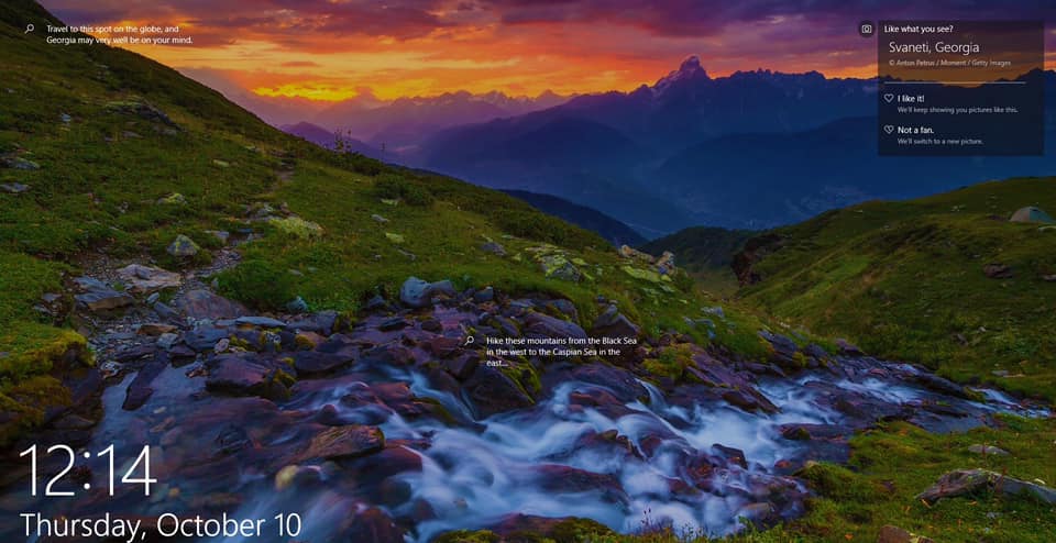 Фото Сванетии увидят миллионы пользователей "Microsoft Windows"