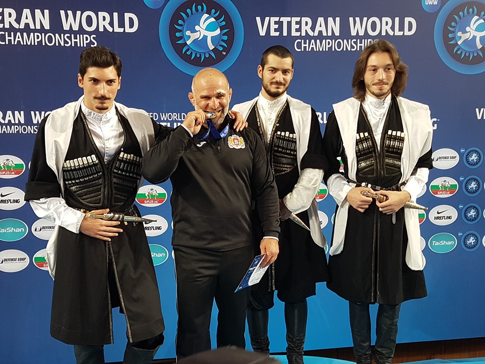 Luka Kurtanidze became World Champion among Veteran Wrestlers for third time in a row