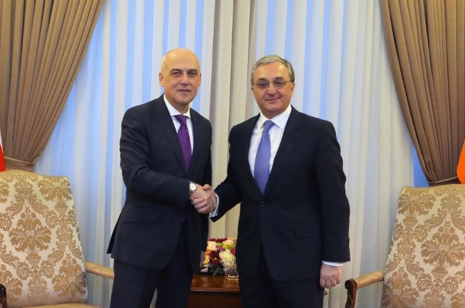 Georgian and Armenian Foreign Ministers discuss issues of cooperation