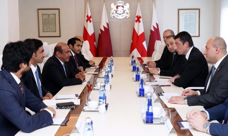 Giorgi Gakharia met with Qatari Transport and Communications Minister