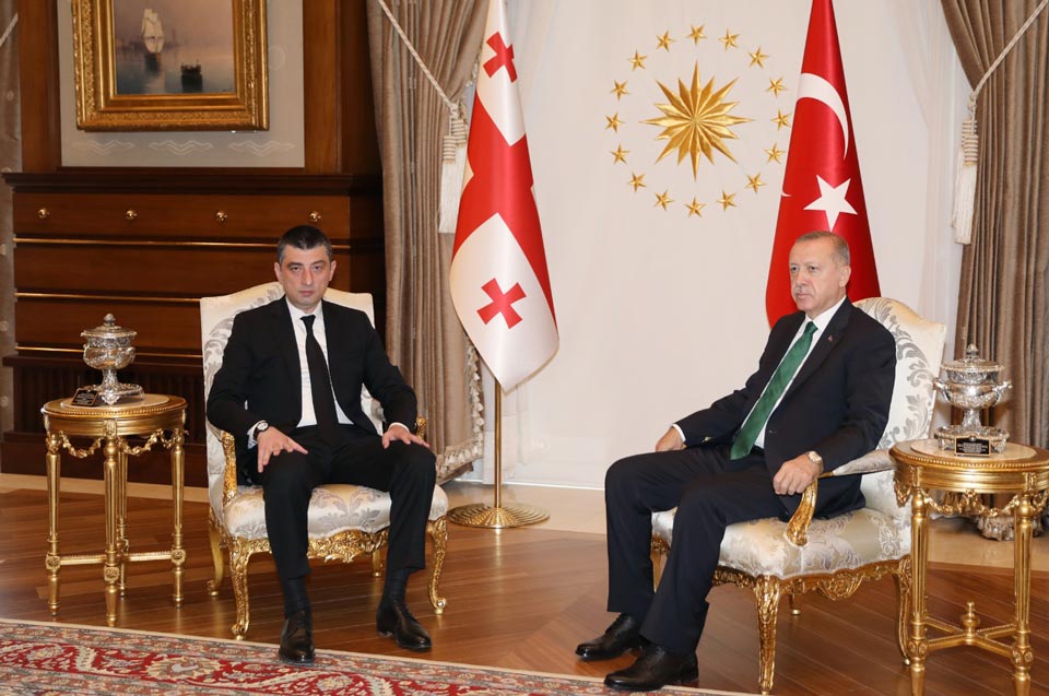 Giorgi Gakharia met with Recep Tayyip Erdogan