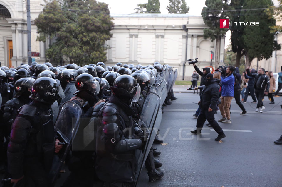 Tents of protesters removed from Rustaveli Avenue (Photo)