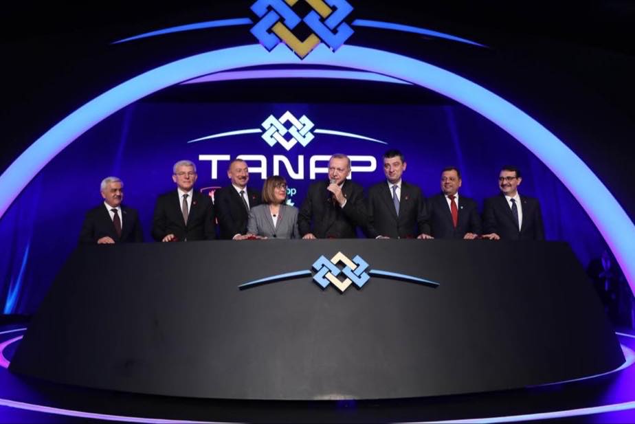 Георгий Гахария вместе с Реджепом Тайипом Эрдоганом и Ильхамом Алиевым принял участие в инаугурации TANAP в Турции