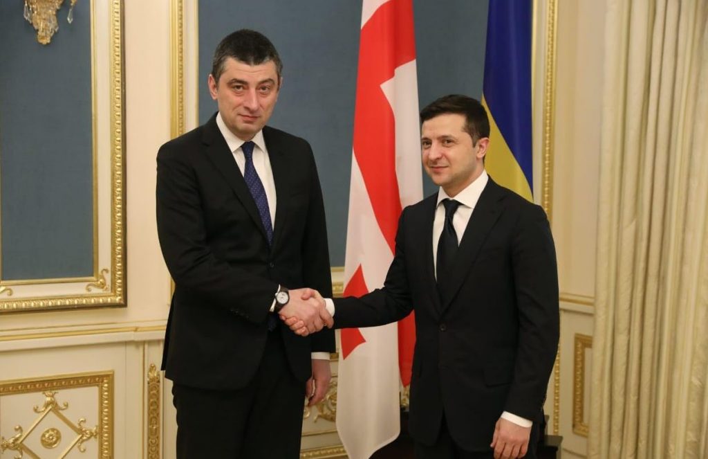 Георгий Гахария и Владимир Зеленский подписали соглашение о создании Стратегического совета высокого уровня между Грузией и Украиной