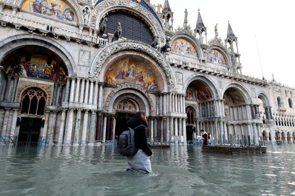 В Венеции опять наводнение