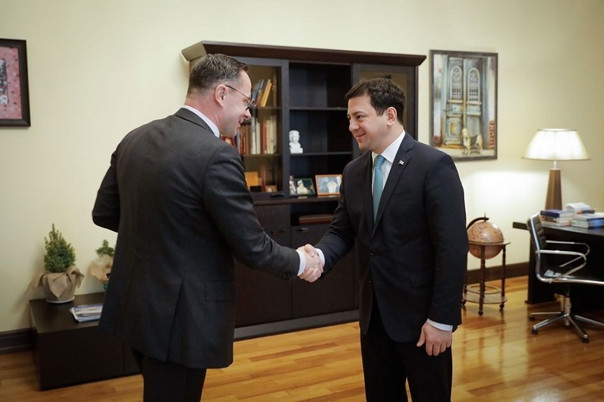 Арчил Талаквадзе встретился с руководителем группы дружбы с парламентом Грузии Сейма Литвы