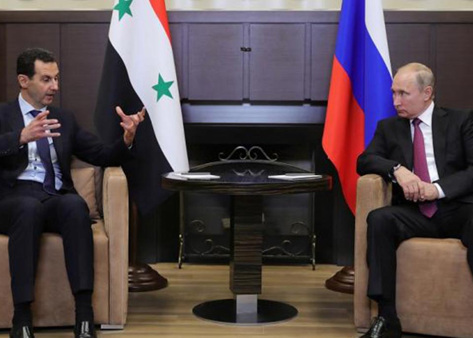 Vladimir Putin arrived in Syria