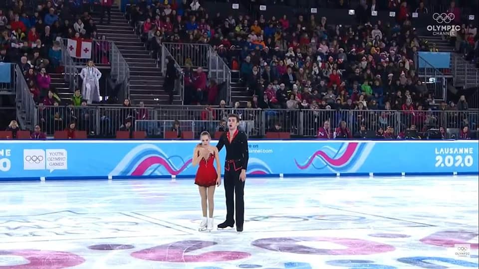 Luke Berulava and Alina Butaeva won bronze medals at 2020 Winter Youth Olympic Games