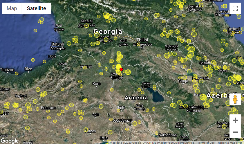 Վրաստանի սահմանի մոտակայքում, Հայաստանում տեղի է ունեցել երկրաշարժ