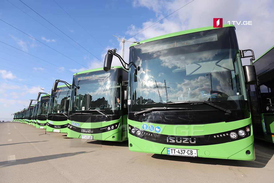 Tbilisidə əlavə 40 yeni avtobus hərəkət edəcək