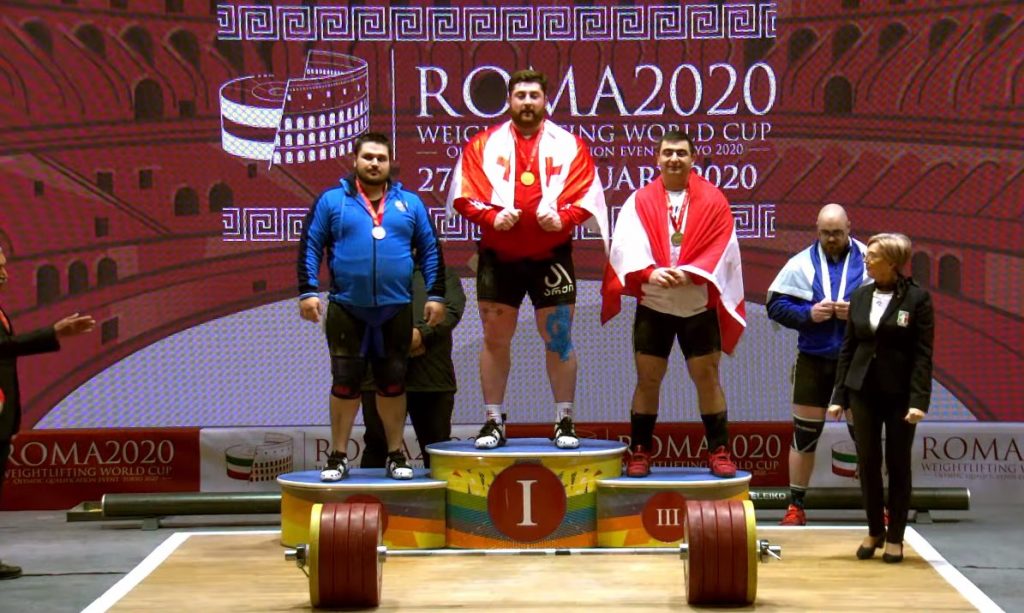 Georgian athlete wins three gold medals at World Weightlifting Championship in Italy