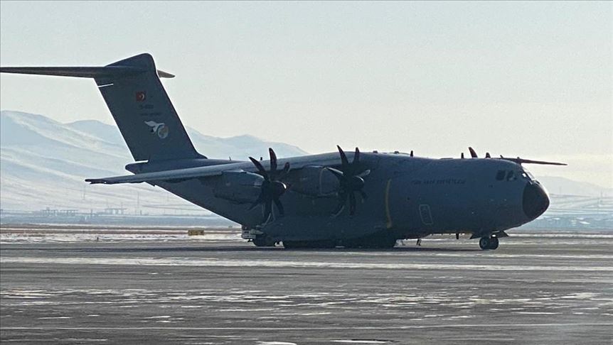 Turkish military plane bringing Georgian citizens from Wuhan