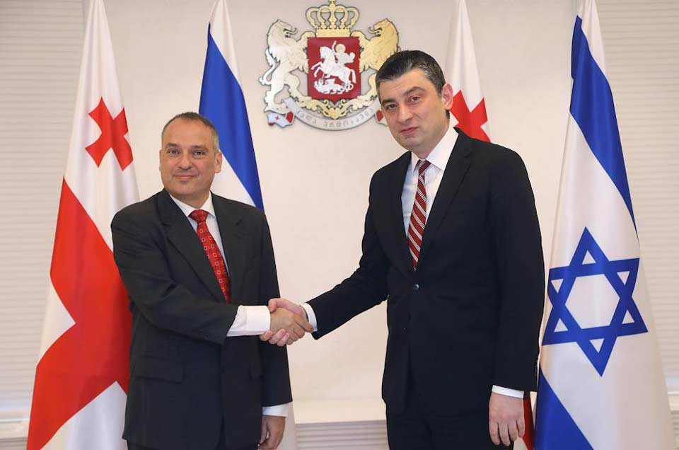 Георгий Гахария встретился с новым послом Израиля в Грузии Раном Гидором