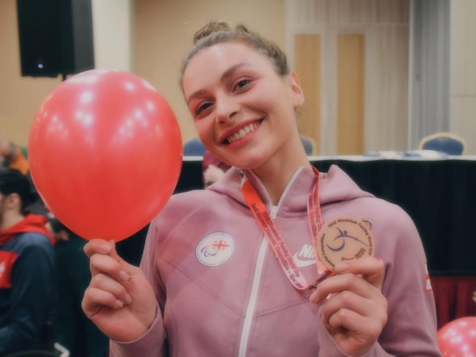 Нина Тибилашвили завоевала бронзовую медаль Кубка мира по фехтованию на колясках