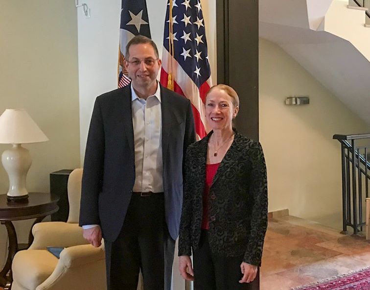 Ambassador Degnan meets with NDI President Mitchell