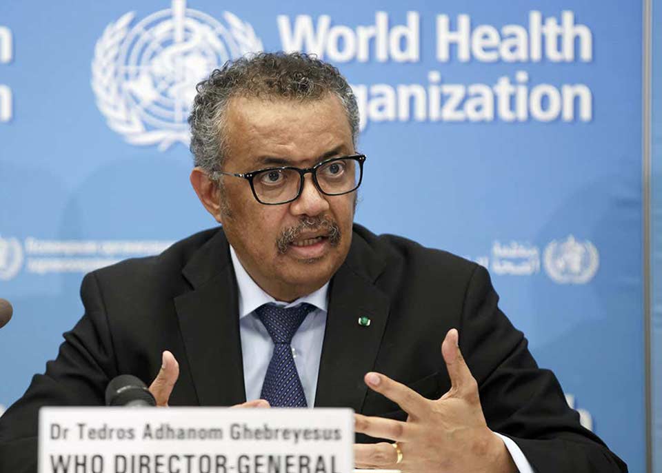 WHO calls on countries to boost fight against the pandemic outbreak of COVID-19