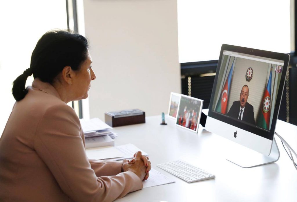 Presidents of Georgia, Azerbaijan hold conversation through video call