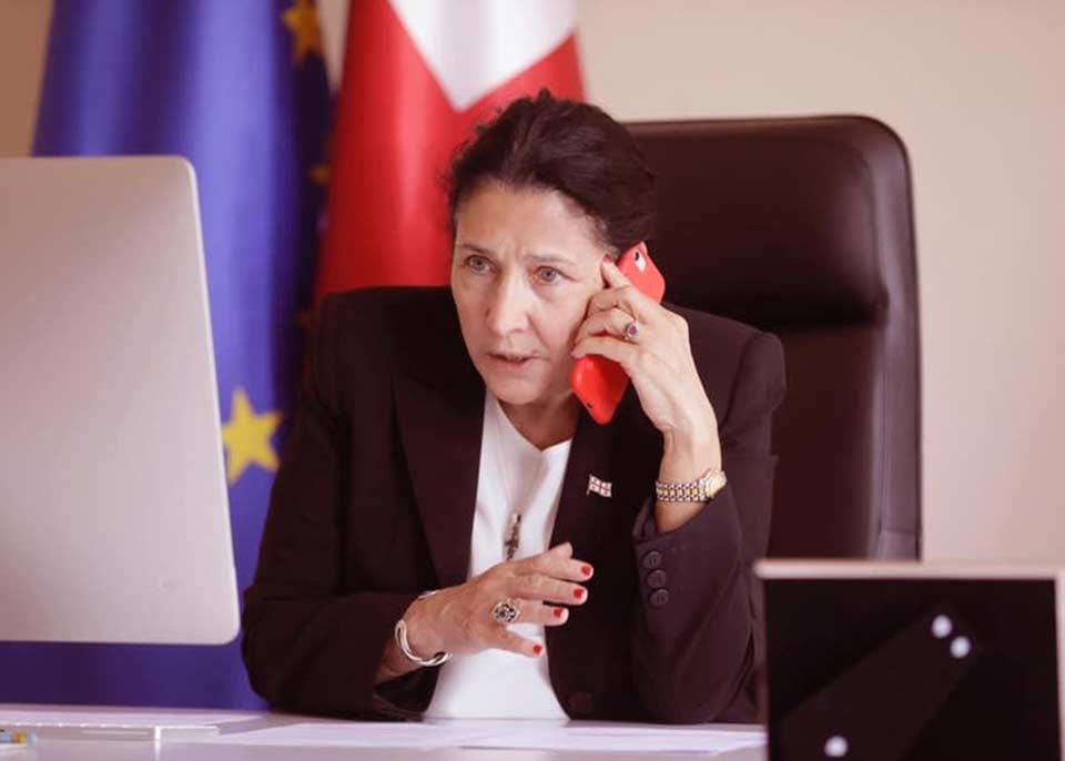 Salome Zurabişvili İsrail prezidenti, Ruven Rivlin ilə telefonla söhbət etdi