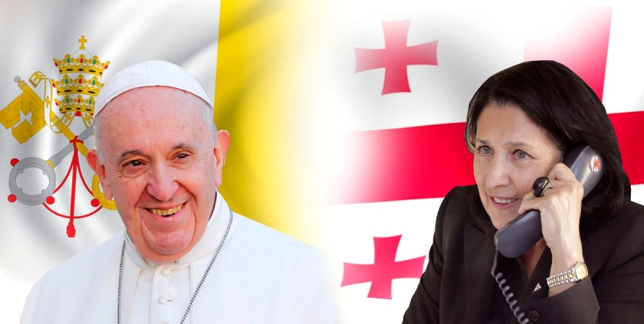 President of Georgia talked to Pope Francis