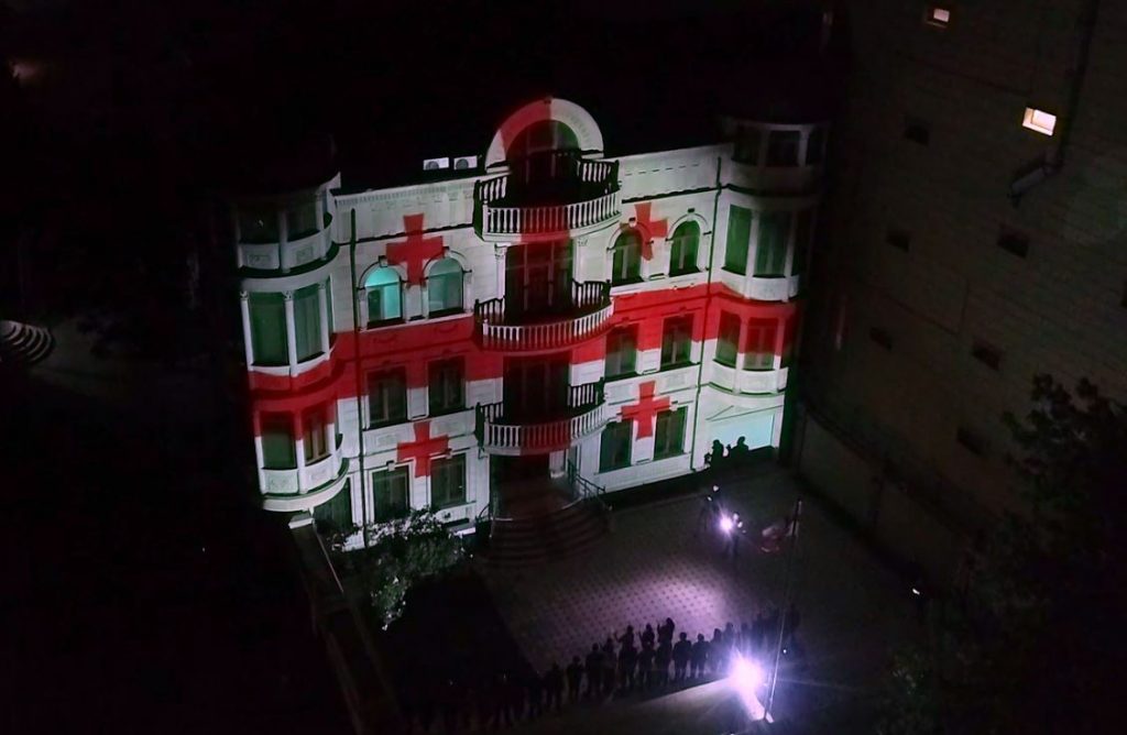 Ադրբեջանում Վրաստանի դեսպանատան վրա պատկերել են Վրաստանի դրոշը