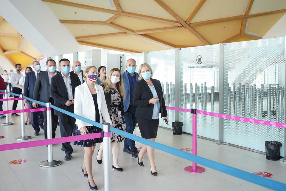 Minister of Economy and US Ambassador inspect ongoing works at Kutaisi International Airport
