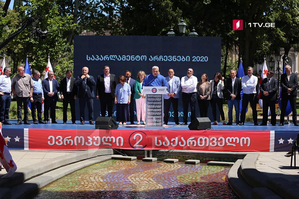 "Европейская Грузия" представила кандидатов в мажоритарии в 16 избирательных округах