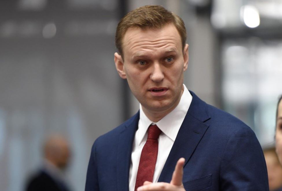 Russian opposition leader Alexei Navalny in unconscious condition