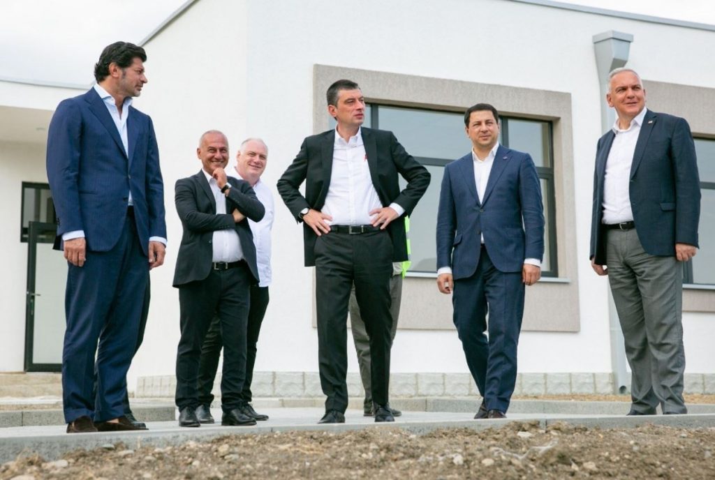 Georgian Dream leaders visit newly built public school in Sagrasheni village