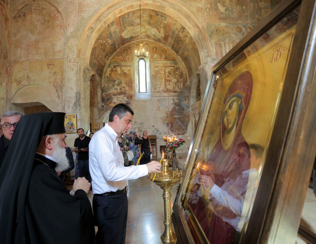 PM congratulated Georgian people on Virgin Mary Day from Khobi (Photo)