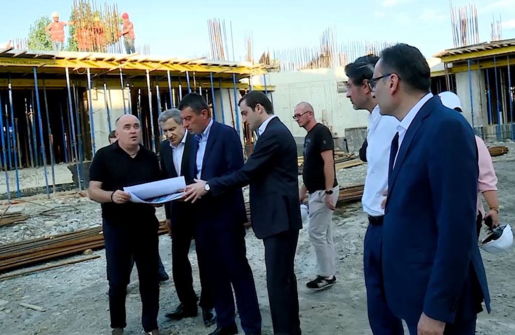 Leaders of Georgian Dream inspect construction process of „Dream City” in Batumi