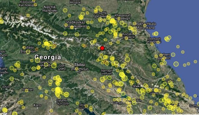 В четырех километрах от грузинской границы произошло землетрясение
