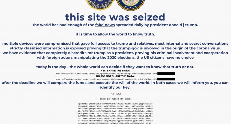 Хакеры попытались взломать сайт предвыборного штаба Дональда Трампа