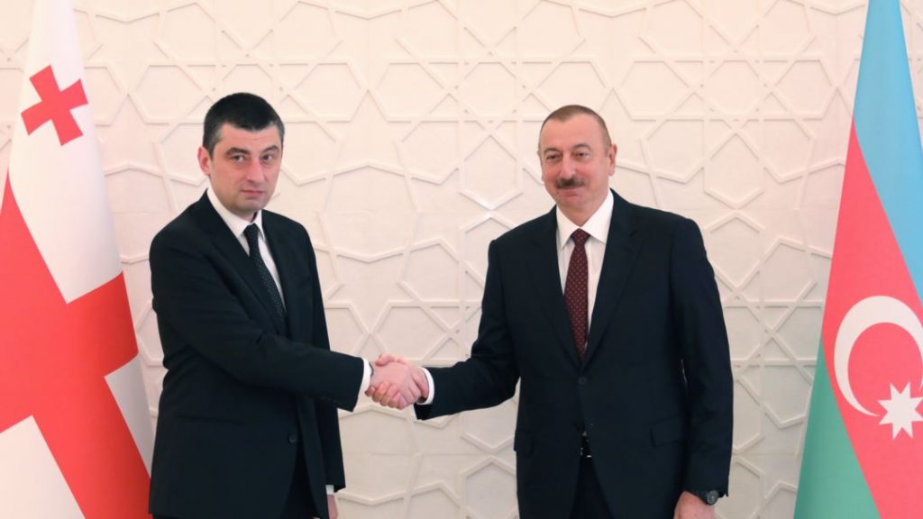 Между Георгием Гахария и Ильхамом Алиевым состоялся телефонный разговор