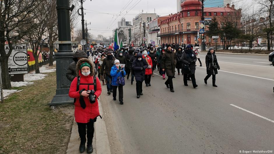 Ռուսաստանի Խաբարովսկ քաղաքում ընթանում է բողոքի ցույց