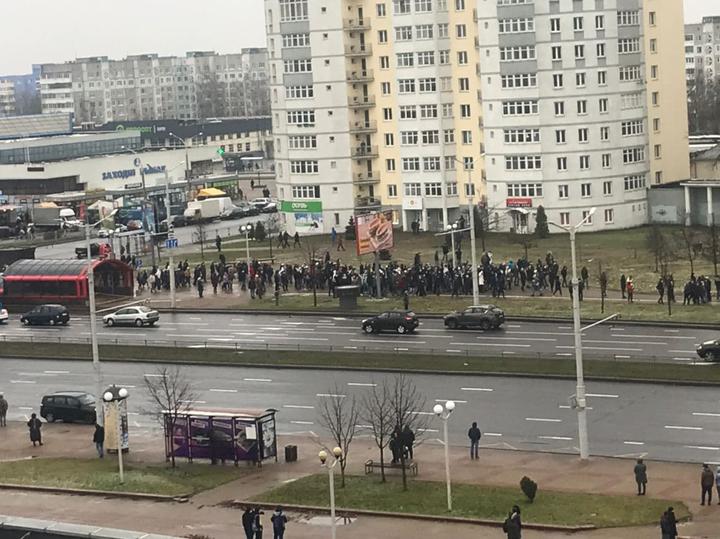 В Минске проходит очередная антиправительственная акция протеста