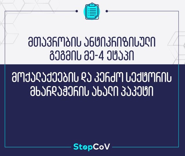 Financial assistance to be issued to citizens and business on 4th stage of anti-crisis plan