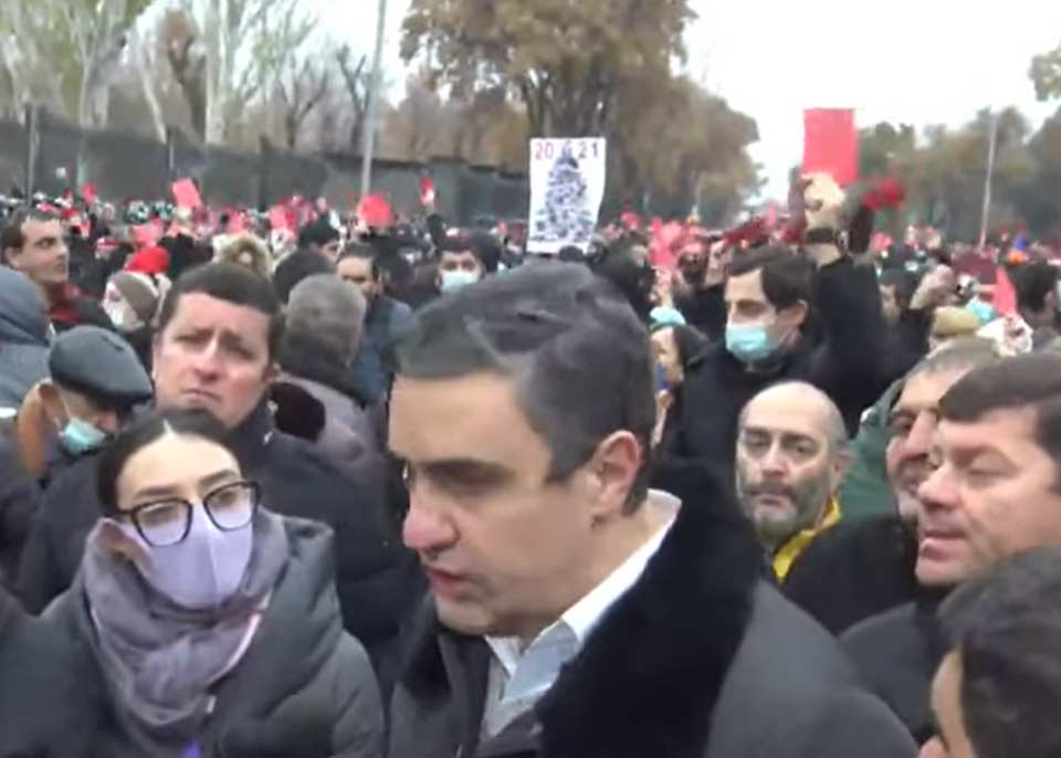 Երևանում Նիկոլ Փաշինյանի հրաժարականի պահանջով ընթանում է ցույց
